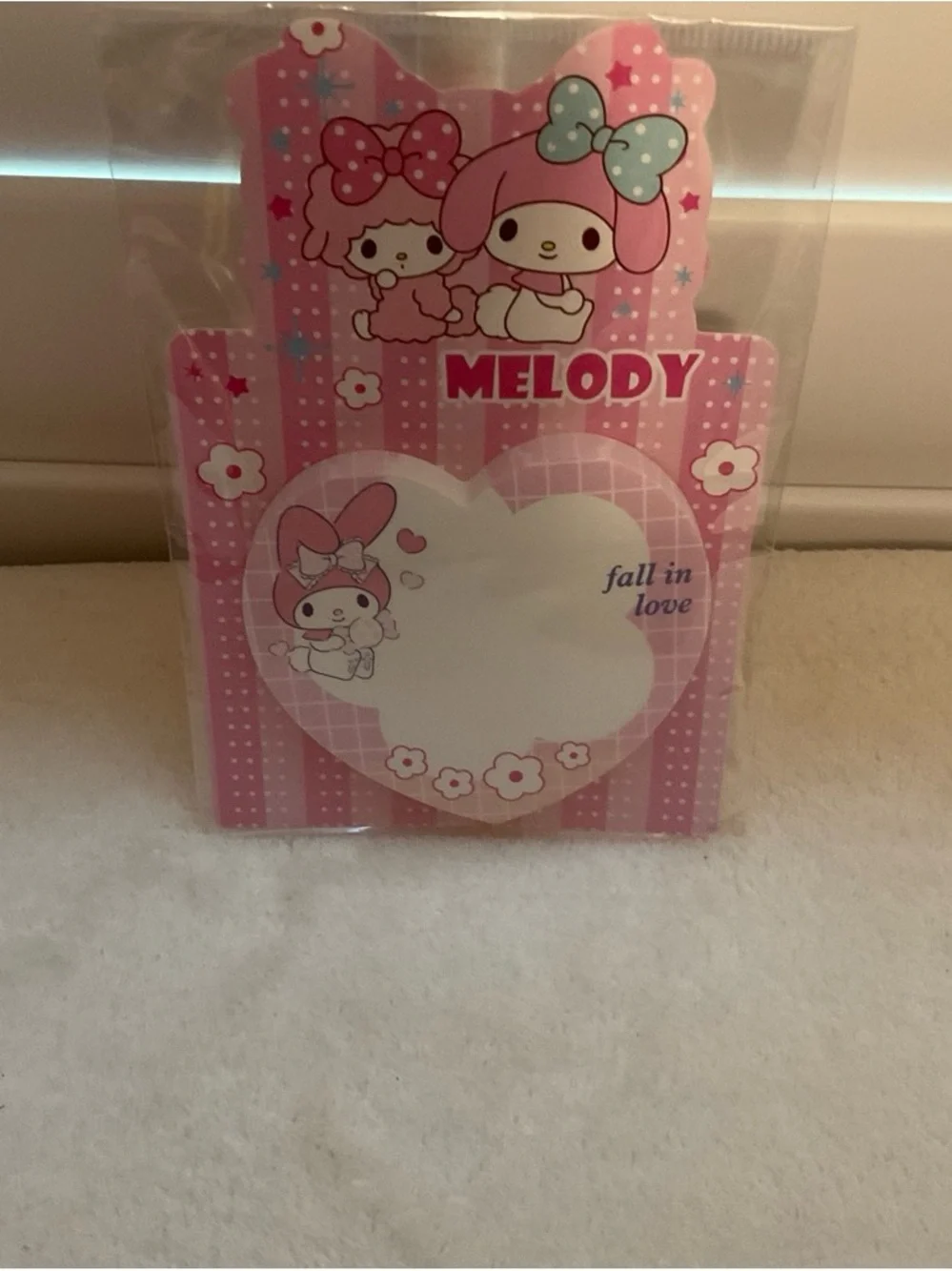 Sanrio Melody Pink Heart Sticky Notes